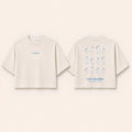 nori Damen-Shirt in Natural Raw, Vorder- und Rückseite mit Flaschen-Print
